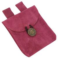 IN6706P - Keen Charisma Pink Suede Leather Pouch
