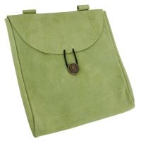 IN6708LG - Green Jesters Suede Leather Pouch