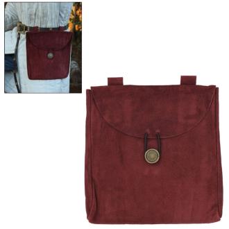 Taste of Red Wine Suede Leather Pouch