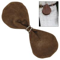 IN6726BR - Lord of the Manor Medieval Suede Money Bag