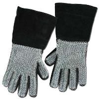IN6732 - Medieval Suede Chainmail Gloves