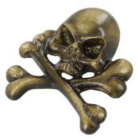 IN6812 - Brass Jolly Roger Pirate Hat Ornament