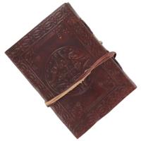 IN8630BR - Celtic Cross Angelic Handmade Leather Diary