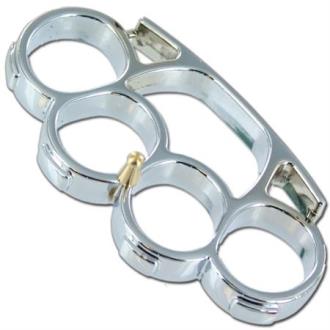 Iron Fist Knuckleduster Paperweight Buckle Silver P490S Swords Knives and Daggers Miscellaneous