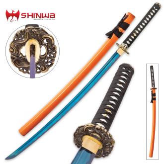 Shinwa Imperial Blue Samurai Katana Sword