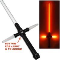 L8038SFX - Kylo Ren SFX Lightsaber 1:1 Rare Star Wars Rechargeable Metal Base with Sound