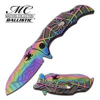 MC-A018RB - SPIDER COLLECTION SPRING ASSISTED KNIFE TITANIUM