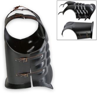 Undead Knight Cuirass 18ga Functional Armor Black Carbon Steel Muscles Chest Back Plate