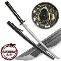 MS-401 - MOSHIRO Folded Steel Samurai Sword - 1000+ Layers - Dragon