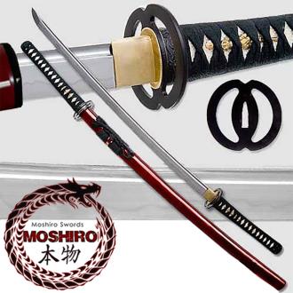 Moshiro - 1060 Carbon Steel - Best Miyamoto Sword Red
