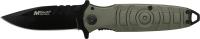 MT-405B - Mtech USA Tactical Folding Knife Gunmetal Grey Circle Pattern Handle