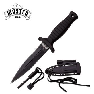 Master USA MU-1141BK Fixed Blade Knife 6.75 Overall