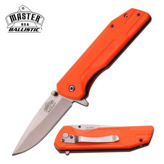 Master USA MU-A043OR Spring Assisted Knife 4.5" Closed