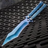 NF1127 - Blue Phosphorescence Balisong Knife - Butterfly