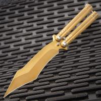 NF1141 - Golden Radiance Balisong Knife - Butterfly, Stainless Steel Blade