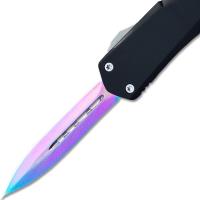OTF16-RB - Full Size Dagger Point OTF Knife  Assisted Open Tactical Titanium Blade