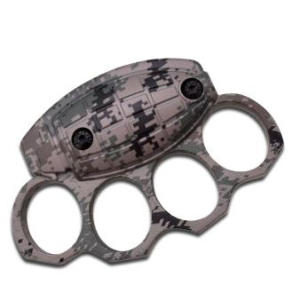 Frag Out Metal Paper Weight Grenade Motif Knuckle Shape Urban Digital Camo