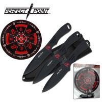 PP-075-3BK - Throwing Knife Set - PP-075-3BK by Perfect Point