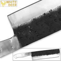 SBDM-2363 - WHITE DEER 1095 Forged Steel Blank Usuba Bocho Knife Kanto Japanese Chef Cleaver   Cutlery