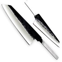 SBDM-2715 - WHITE DEER 1095 Forged Steel Blank Santoku Tanto Chef Knife Japanese Cutlery Extreme Sharp AF