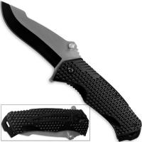 SP-131 - Tactical Vantage Rescue Knife Spring Assisted Golf Ball Textured