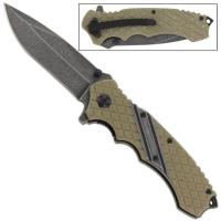 SP1261BG - Hyena Drop Point Spring Assist Knife