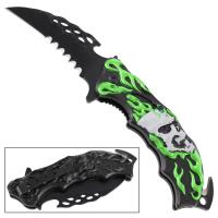 SP1645GN - Assisted Demon Inferno Emergency Knife