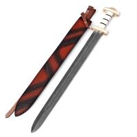 SSD2423 - Sword Of Damnation Damascus Steel Norse Viking War Sword
