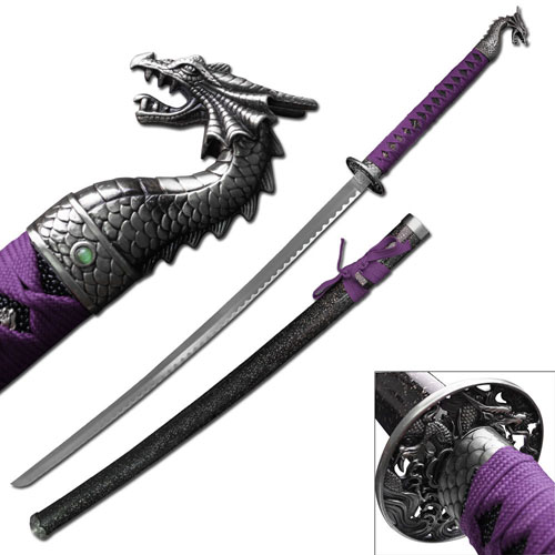 Purple & Silver Dragon Blade