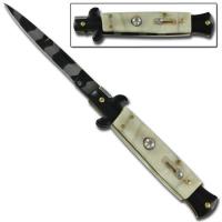 A150LU - Stiletto Milano Bayonet Blade Marble Knife Silver A150LU - Stiletto Knives