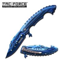 TF-864BL - Tac Force Speedster &quot;Mermaid&quot; Spring Assist Knife Blue