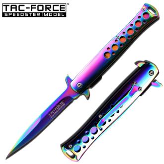 Tac-Force TF-884RB Spring Assisted Knife 5" Closed