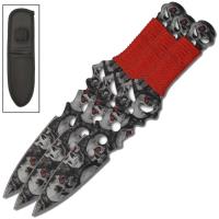 TK1272 - Death Stare Deadly Skull Throwing Target Knives