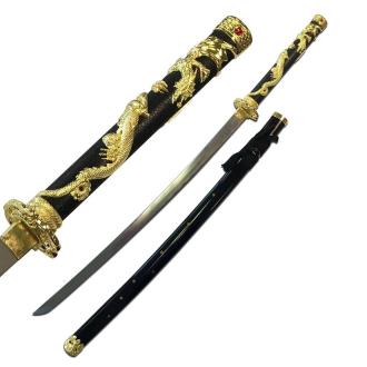 Tenryu Hand Forged Gold Serpent Samurai Sword 42 Overall