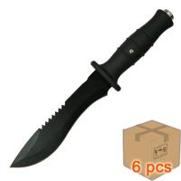TR-2296C_6pcs - Case of 6pcs Ultimate Extractor Bowie Survival Knife Black 4