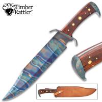 TR65C - Timber Rattler Gunslinger Bowie Knife With Sheath