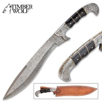 Timber Wolf Osiris Machete Damascus Steel Blade