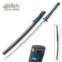 UC3237 - Shikoto Hammer-Forged Longquan Master Teal Katana