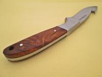 WD-9407_6pcs - Case of 6pcs WHITE DEER J2 Steel Hunters Guthook Skinner Knife Wood Grip Drop Point
