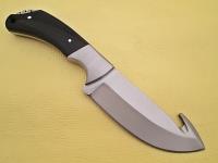 WD-9412_6pcs - Case of 6pcs WHITE DEER Guthook Ranger Series J2 Steel Skinner Knife Buffalo Horn Grip