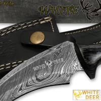WDM-2368 - WHITE DEER Mission Tactical Karambit Knife 9.25in Full Damascus Forged Steel