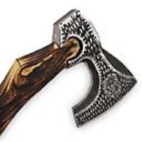 WDM-2439 - Hand Forge Line Head Etched Axe D-2 Steel