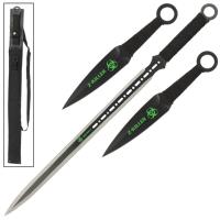 WG1043 - Three Piece Ninja SwordThrowing Knife Set