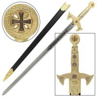 WG903 - Knights Templar Medieval Replica Longsword - Gold