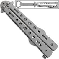 YC-263WH - Butterfly Trainer Bottle Opener Balisong Knife Style Bartender