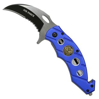 Air Force Karambit Knife Tactical Rescue Spring Assist with Breaker and Cutter