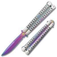 BF-169RB - Swift Titanium Balisong Two-Tone Titanium Coated Butterfly Knife