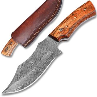 White Deer Custom Made Damascus Military Fixed Blade Full Tang Knife