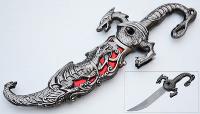 HK-858RD - Small 10&quot; Red Dragon Slayer Fantasy Dagger