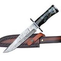 DHK2249 - Right Hand of Artemis Damascus Steel Fixed Blade Hunting Knife